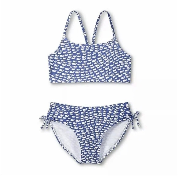 GIRLS Vineyard Vines for Target bikini two piece bathing suit Size XS (4-5) - Picture 1 of 7